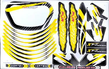 Graphics Kit- YELLOW Fits Pūr-Speed Electric Balance Bikes With 16